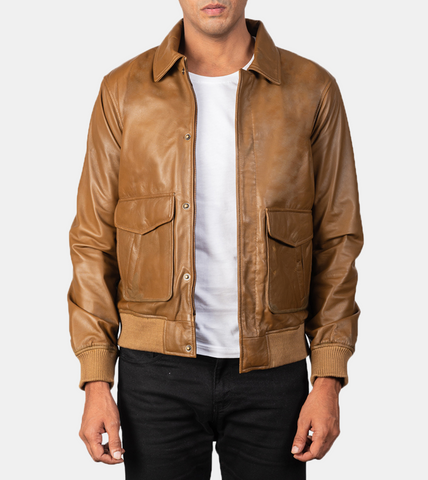 Xander Men's Brown Leather Jacket