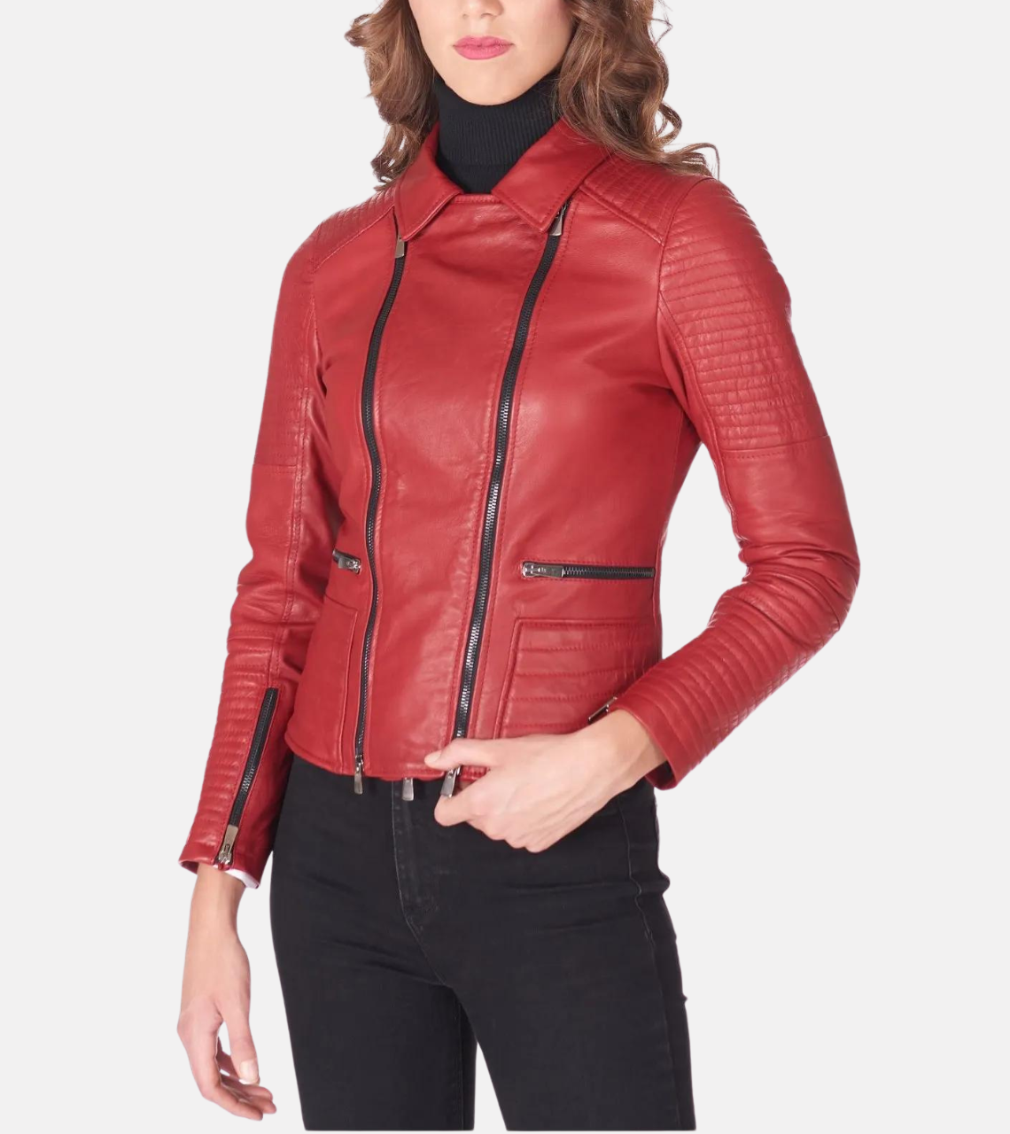 Women’s Biker Leather Jacket