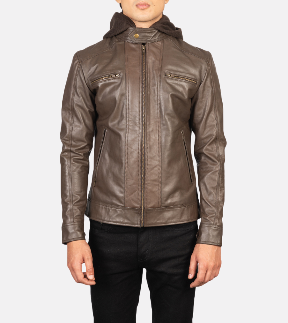  Men's Biker Leather Jacket 