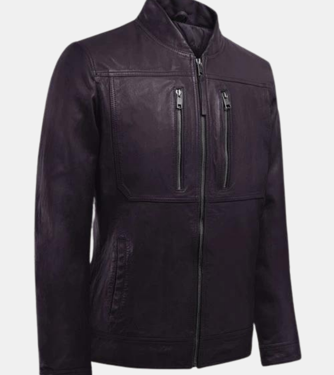  Men's Violet Leather Jacket