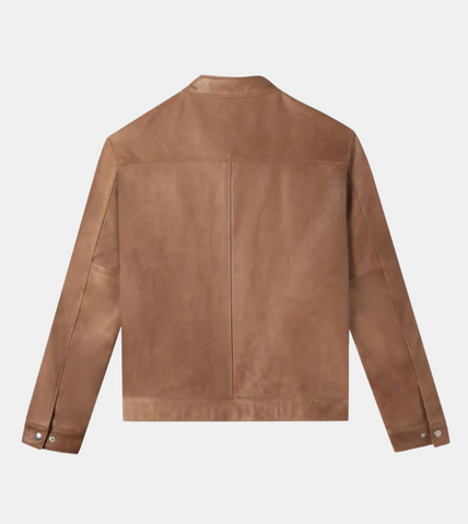 Liam Men's Tan Brown Leather Jacket