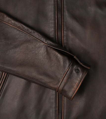 Marlyn Men's Brown Rugged Leather Jacket