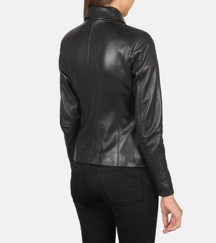 Cotextras Women's Leather Jacket Back