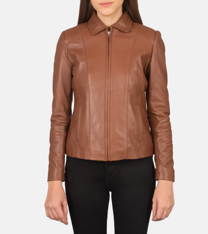 Brown Women's Leather Jacket