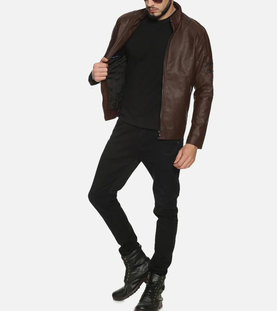 Elegant Men's Leather Jacket