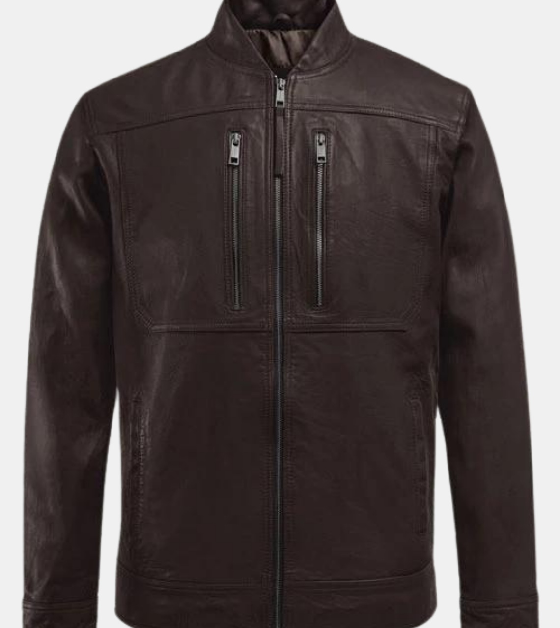 Riccardo Men's Brown Leather Jacket