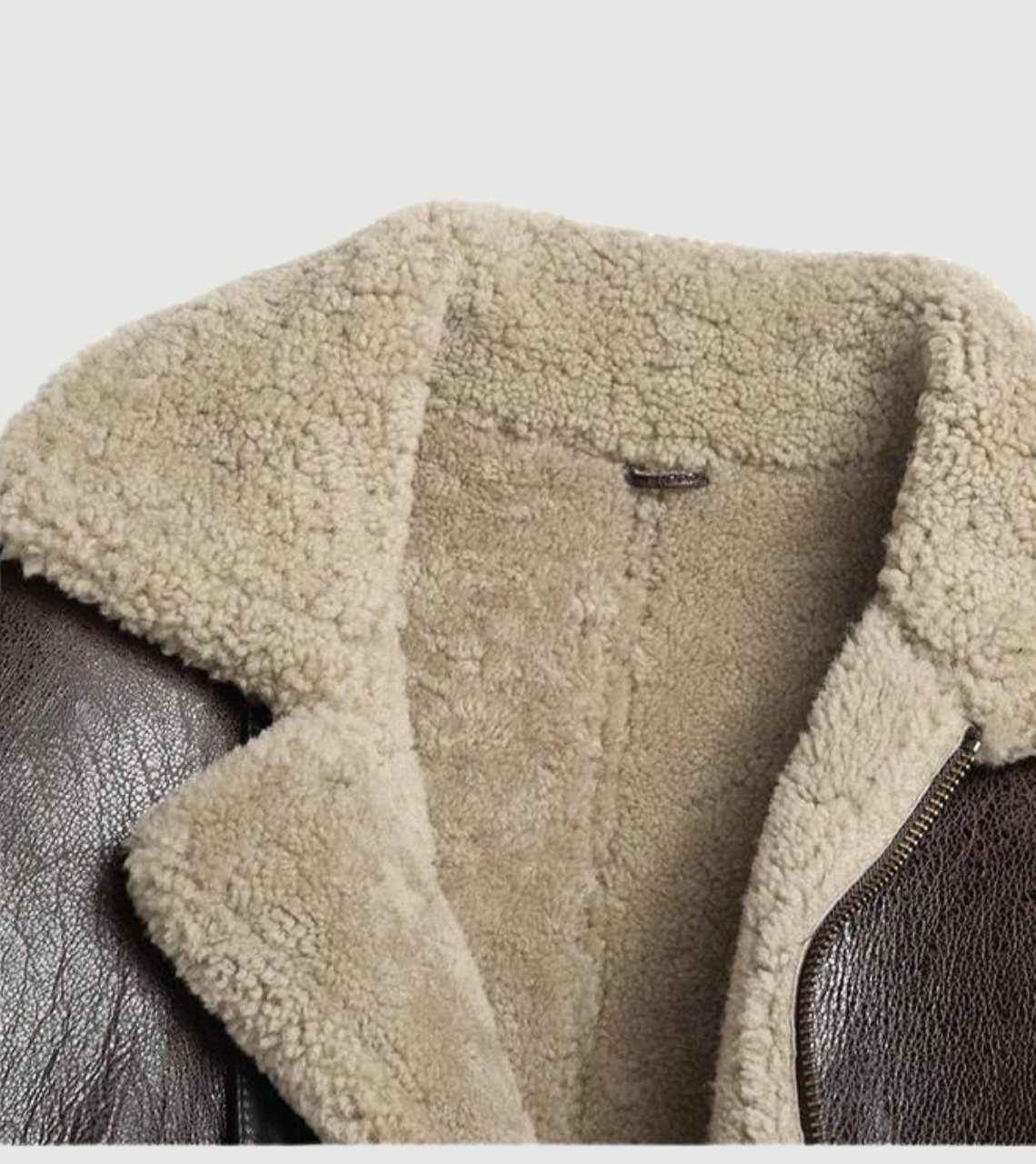 Shearling Sheepskin Women's Leather Coat Collar