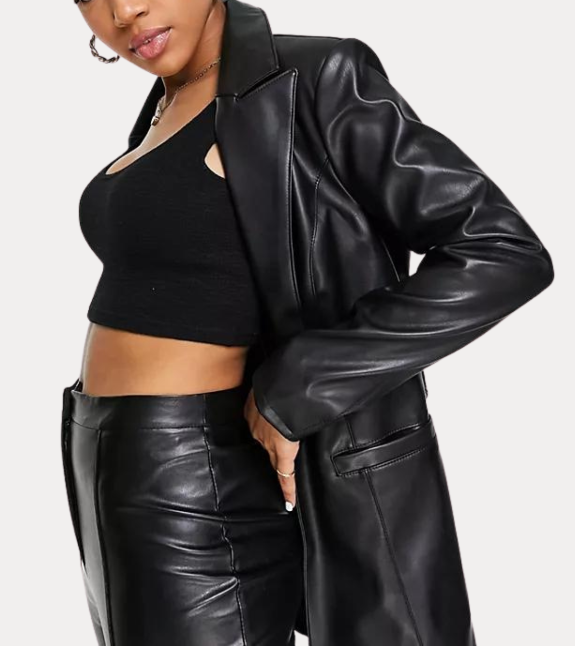 Fern Persona Women's Leather Blazer