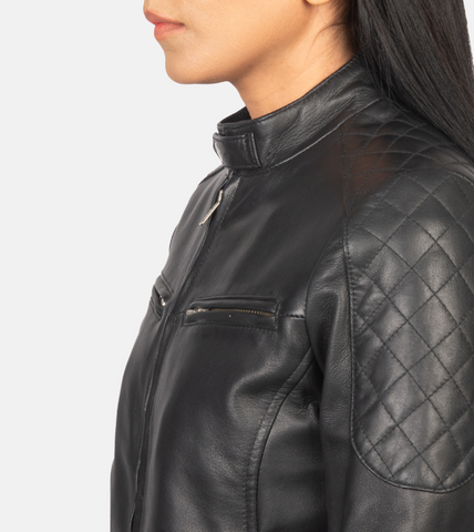  Tomachi Women's Leather Jacket 