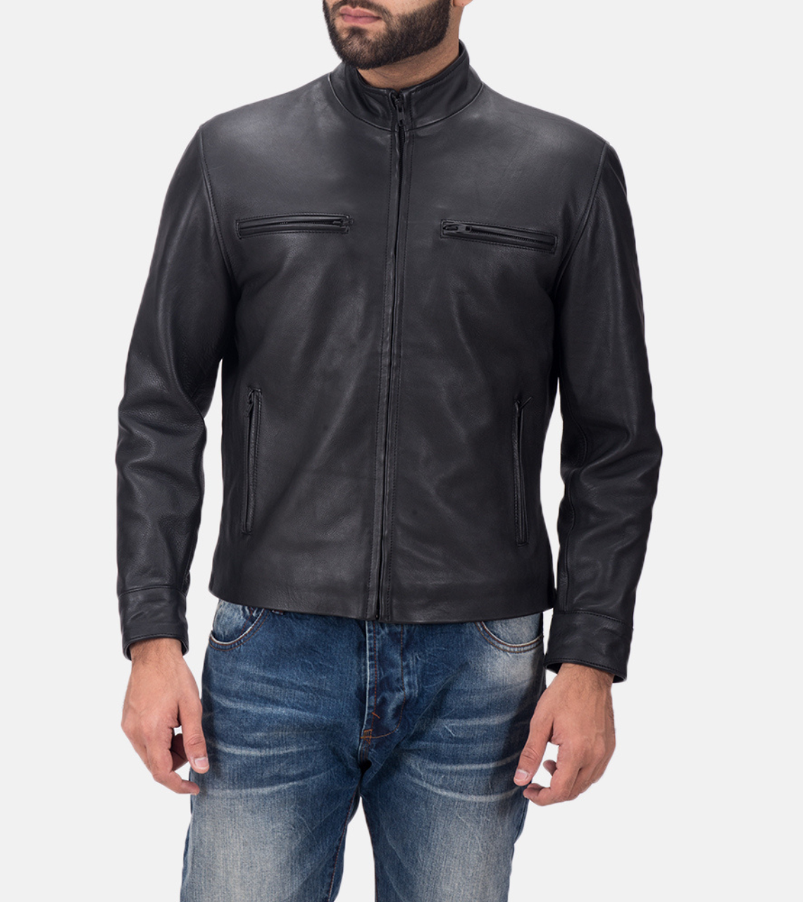 Blanche Matte Leather jacket