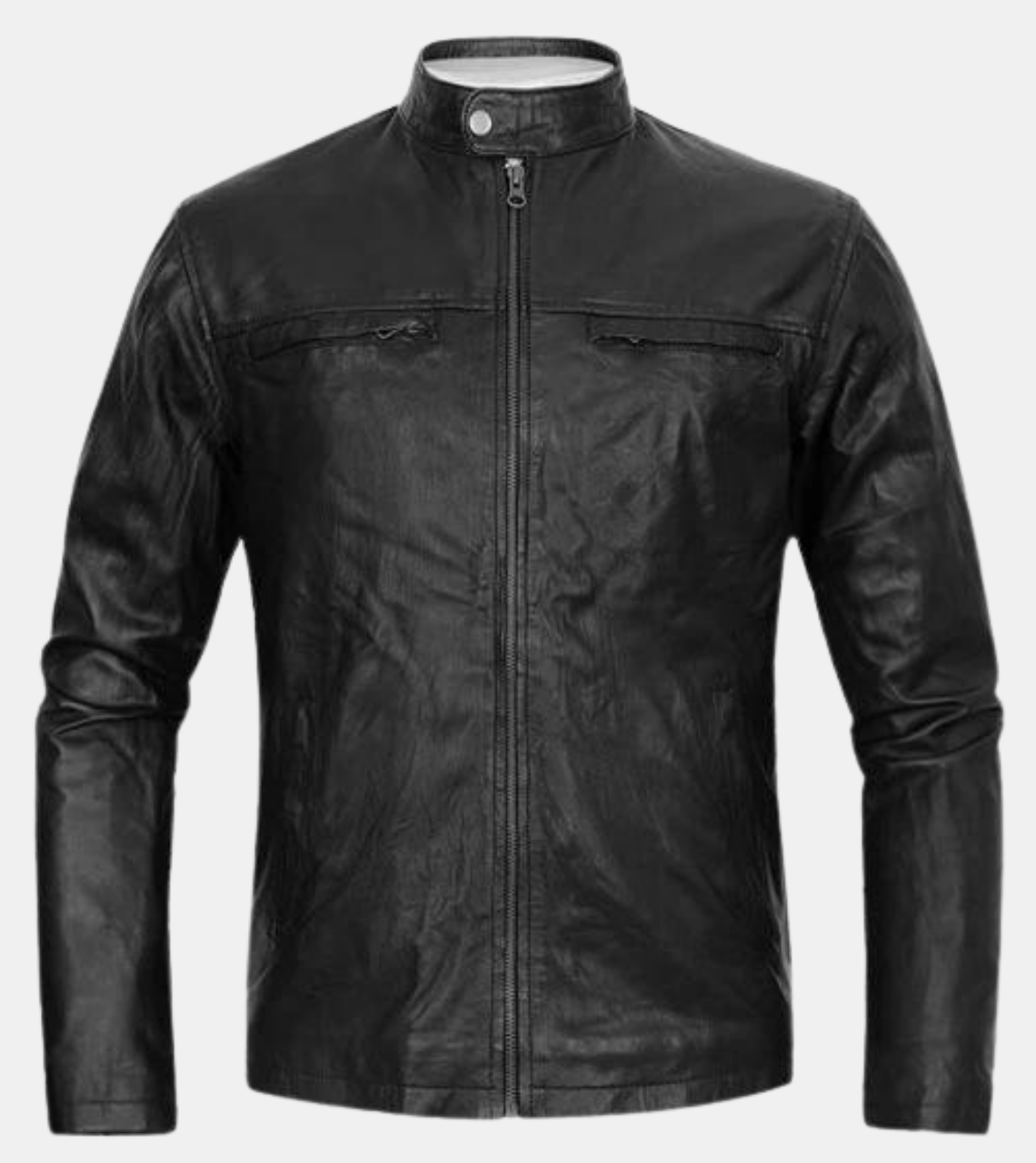 Bastien Men's Black Biker's Leather Jacket