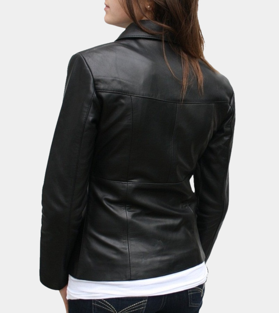  Black Women's Leather Jacket