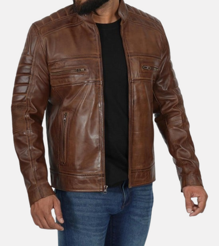 Neato Waxed Men's Leather Jacket