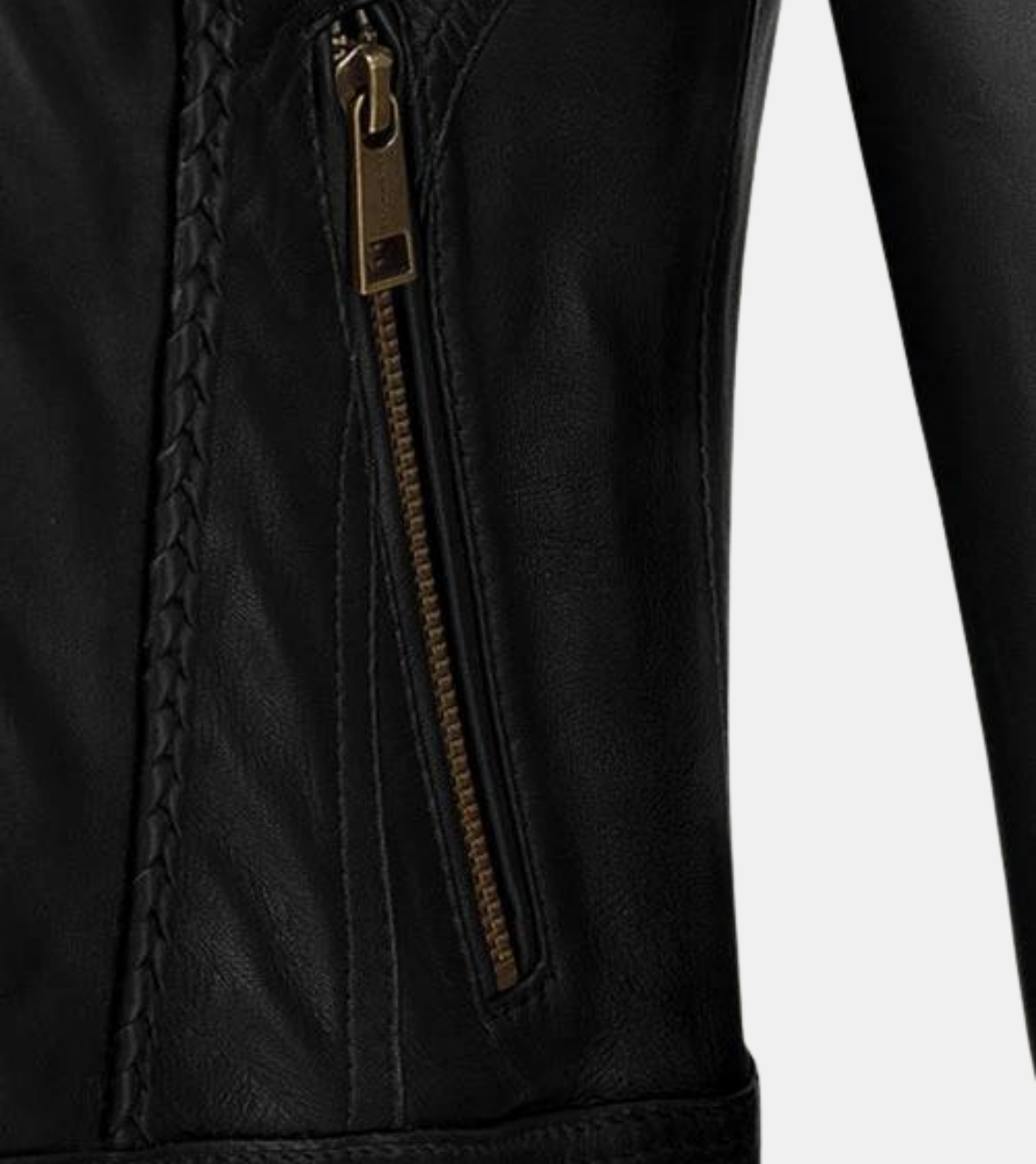 Stryker Women's Black Leather Jacket Pocket