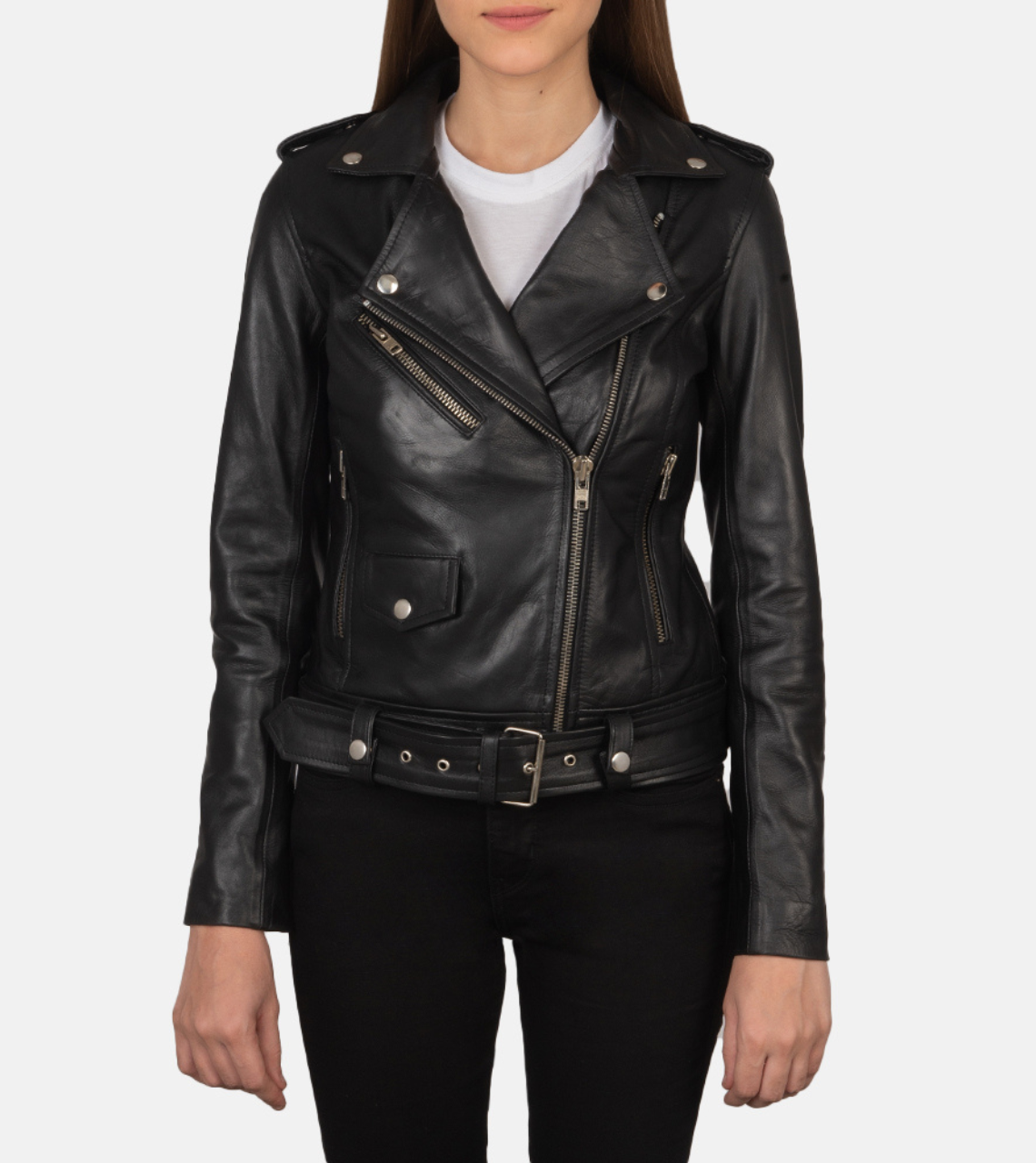 Campbell Women's Biker Leather Jacket
