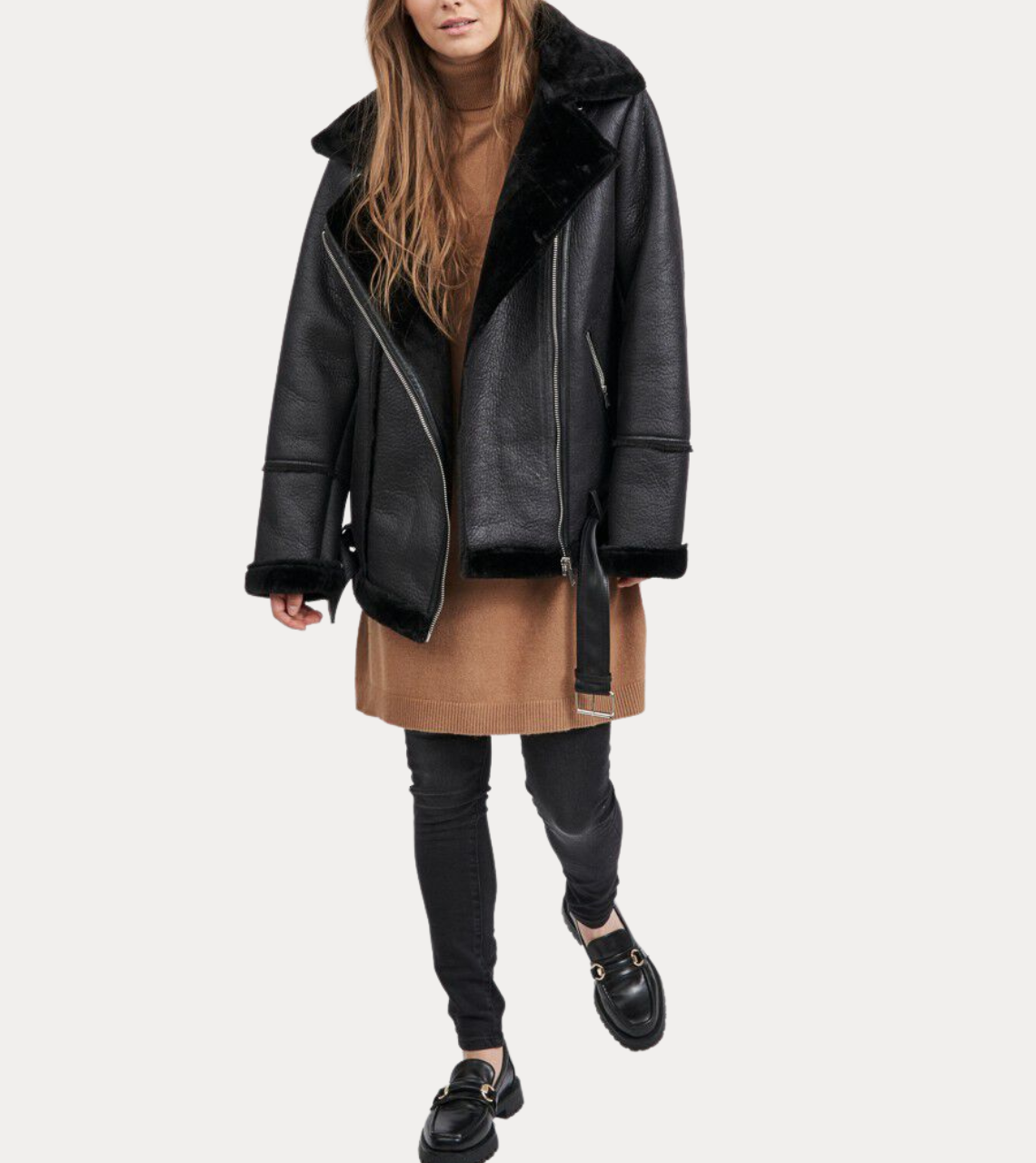 Shearling Leather Jacket