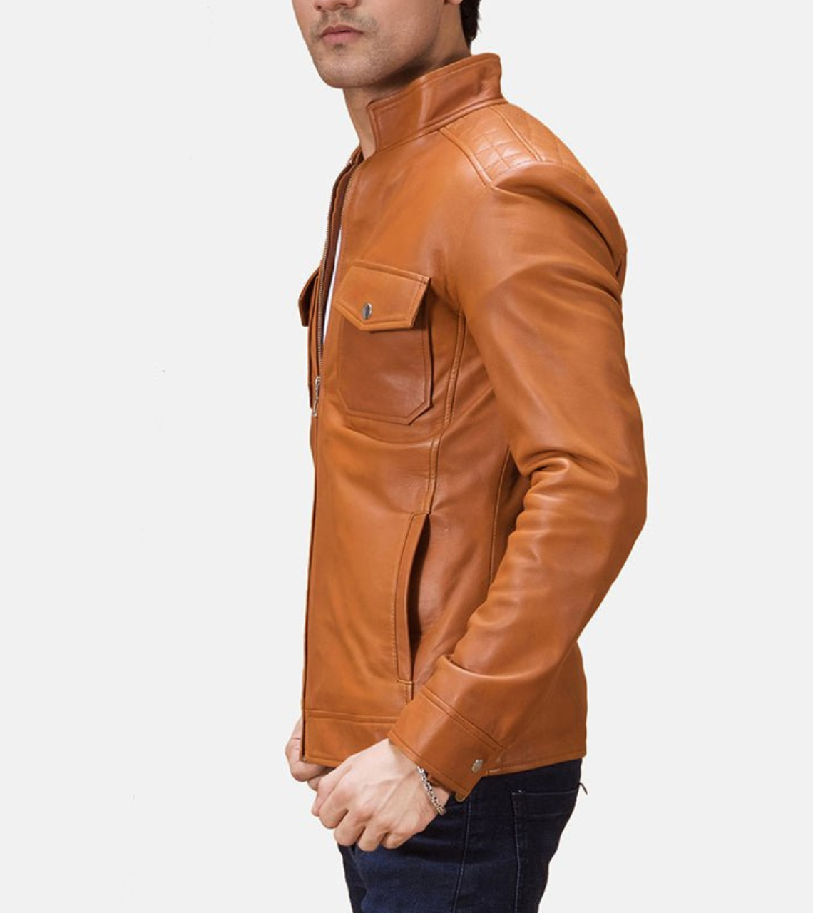  Biker Leather Jacket