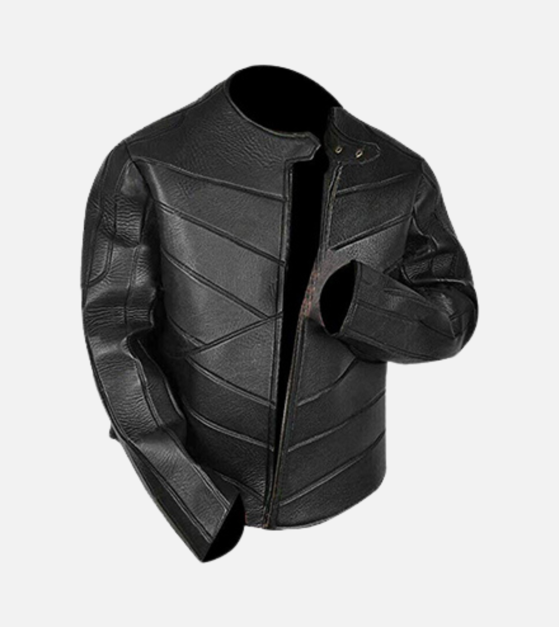 Rigid Biker Leather Jacket For Men's