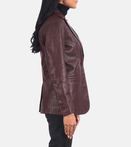 Des Moines leather Blazer