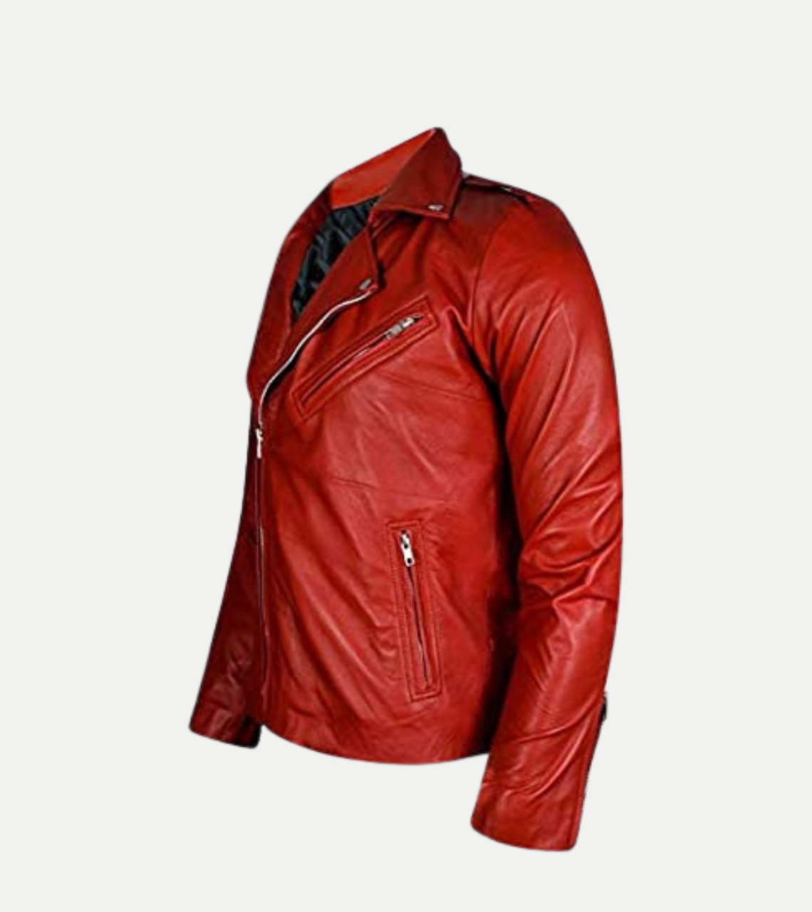 Fergal Devitt Red Leather Jacket For Men's