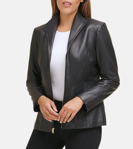  Women's Biker Leather Jacket