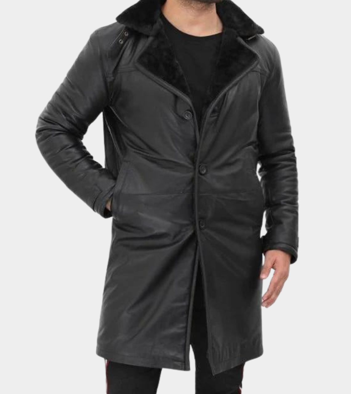  Men's Leather Coat