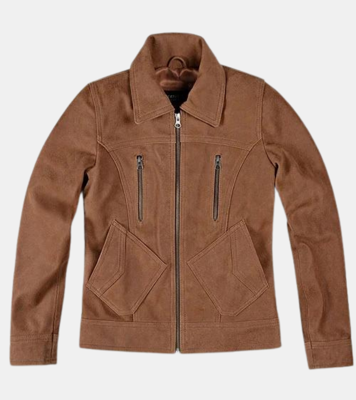 Clemonte Women's Brown Suede Leather Jacket