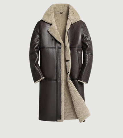 Shearling Sheepskin Leather Coat