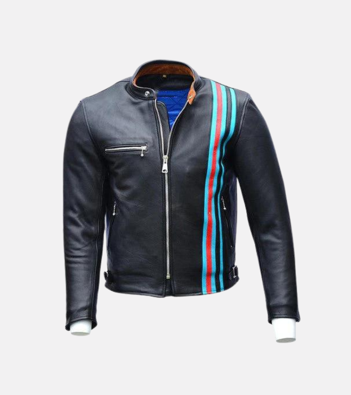 Travor Multi-Lining Men's Biker Leather Jacket