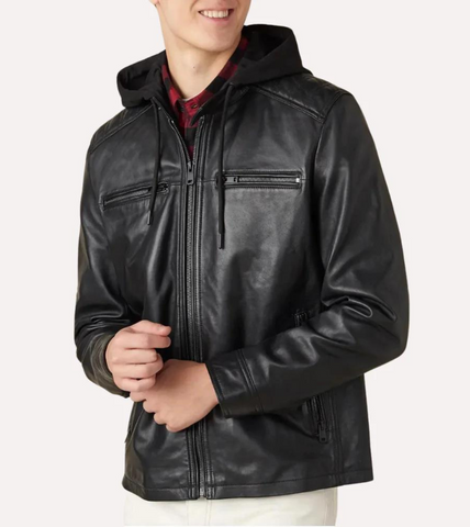  Men's Leather Jacket