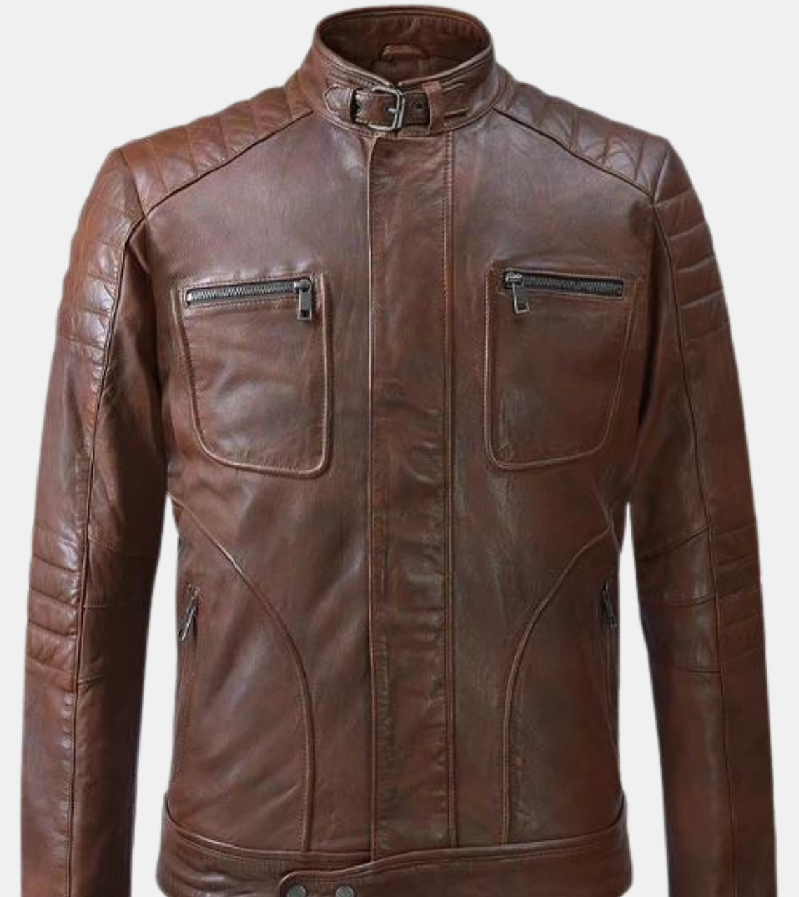  Bronze Quilted Leather Jacket