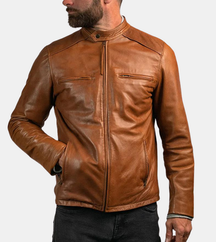 Legacy Brown Men's Biker Leather Jacket