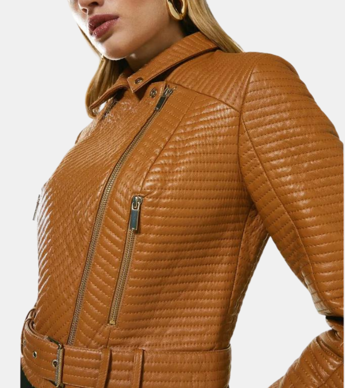 Women’s Biker Leather Jacket