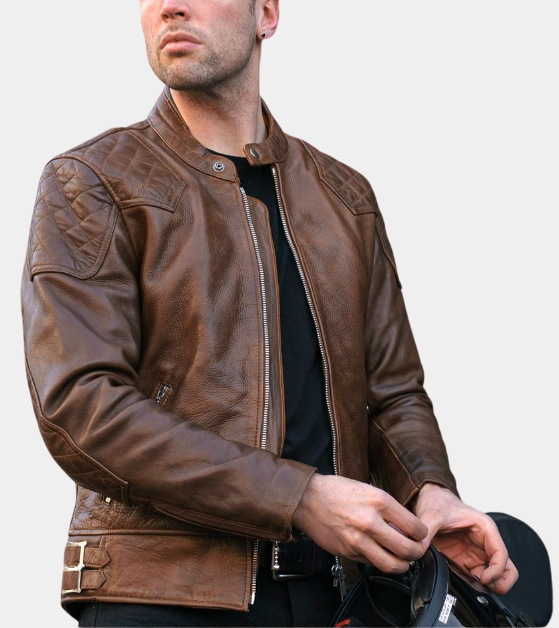 Mighty Armoured Distressed Men's Leather Jacket