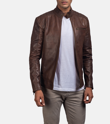 Brown Men's Leather Jacket 