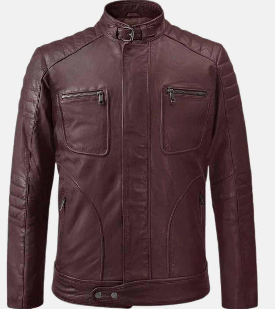 Men's Rosewood Quilted Leather Jacket