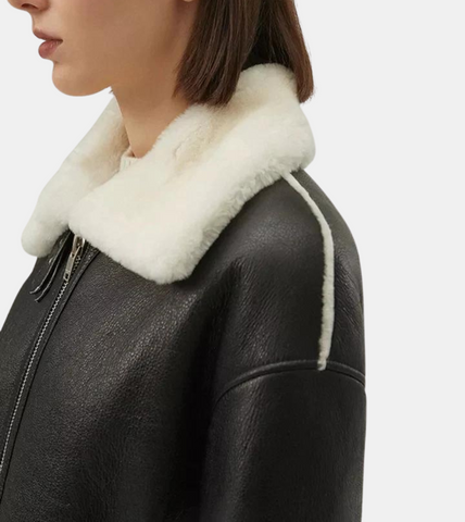 Women's Shearling Leather Jacket