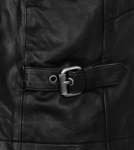 Bastien Men's Black Biker's Leather Jacket