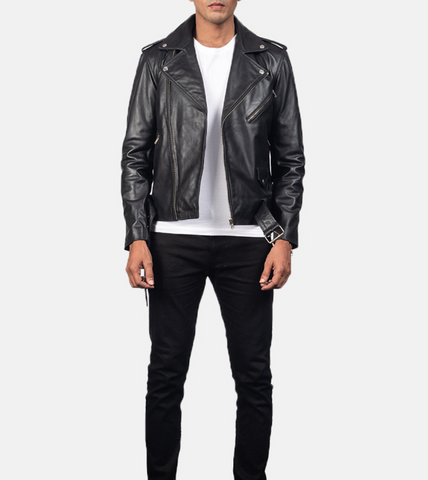 Annenkov Biker Leather Jacket For Men's
