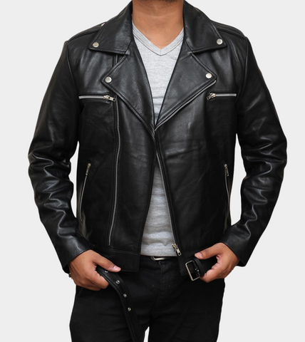 Derrick Men's Biker Leather Jacket