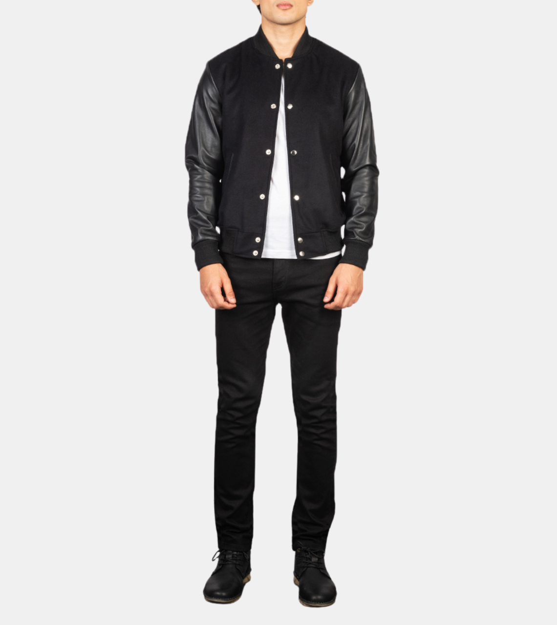 Hybrid Varsity Leather Jacket