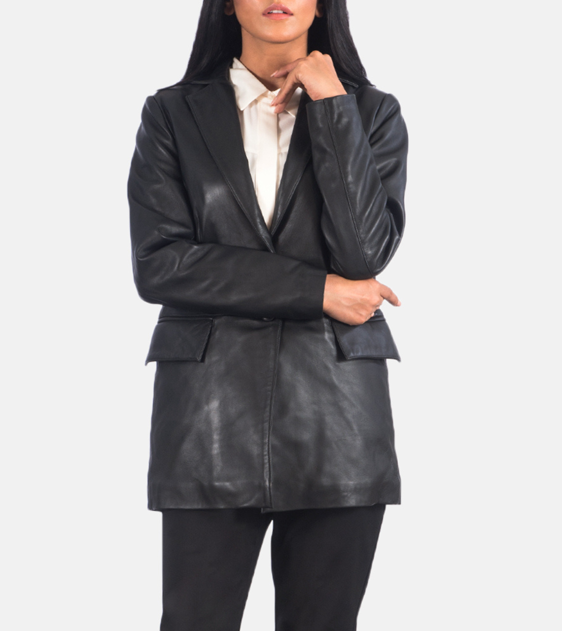 Marilyn Leather Blazer For Women's