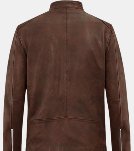 Men's Bronze Biker's Leather Jacket