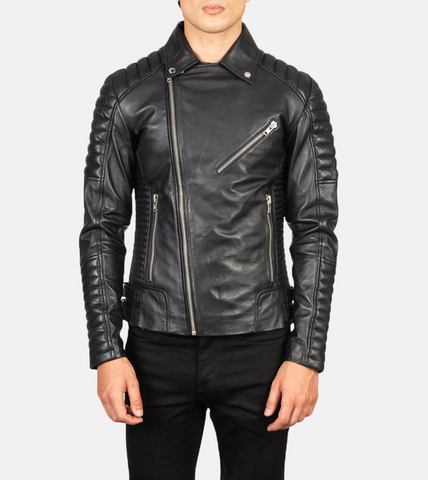 Men's Biker Leather Jacket 