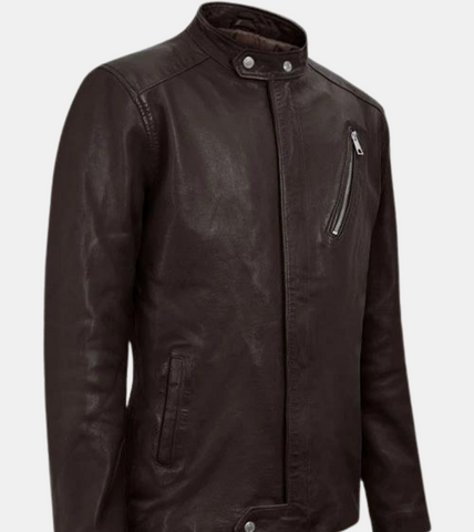  Men's Brown Biker's Leather Jacket