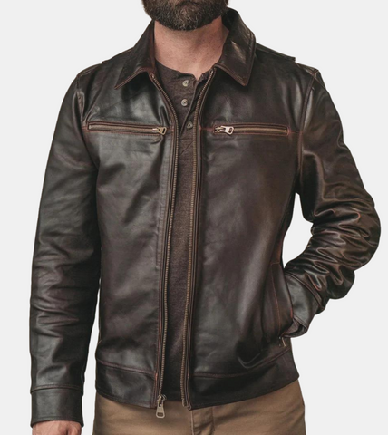 Meta Biker Leather Jacket