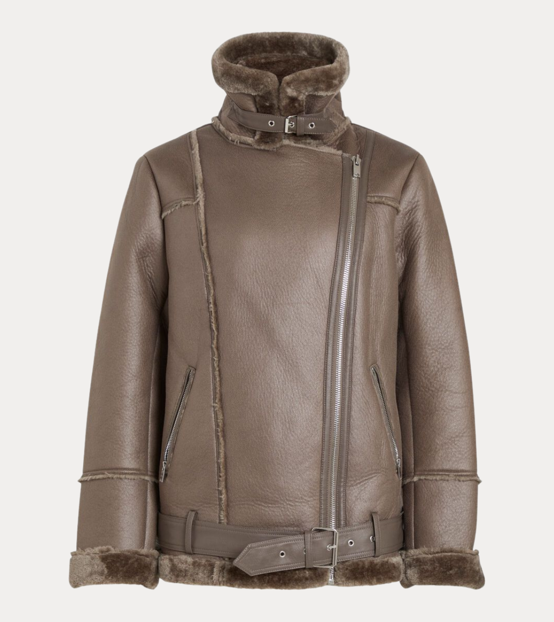  Shearling Leather Jacket 