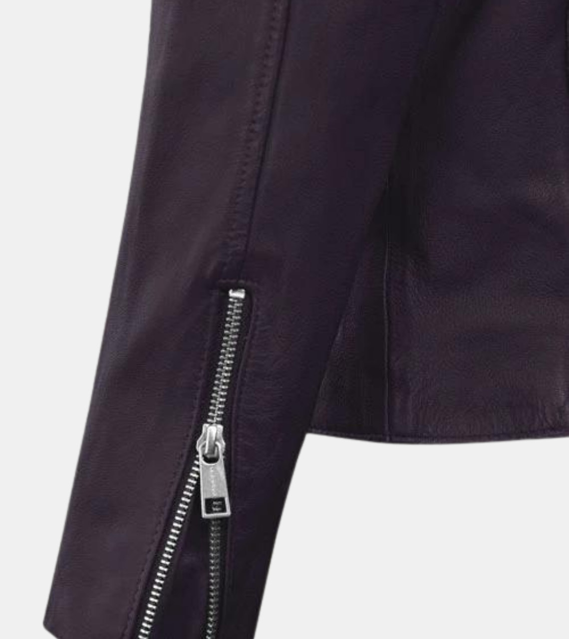 Gespare Men's Violet Biker's Leather Jacket Cuff