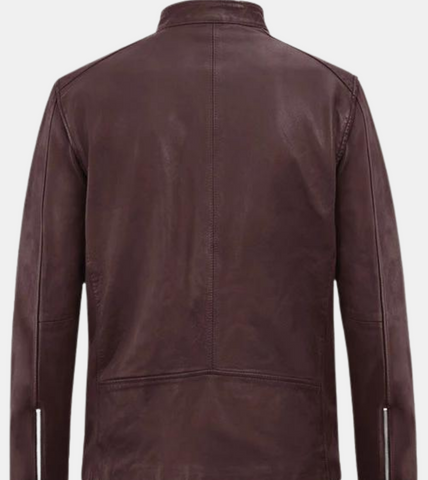 Gespare Rosewood Biker's Leather Jacket