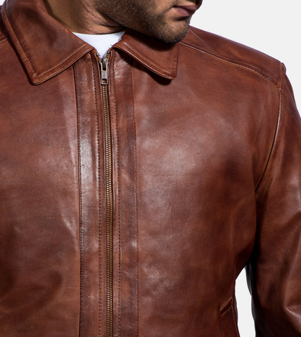 Brown Men's Leather Jacket